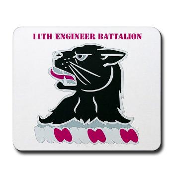 11EB - M01 - 03 - DUI - 11th Engineer Bn with Text Mousepad