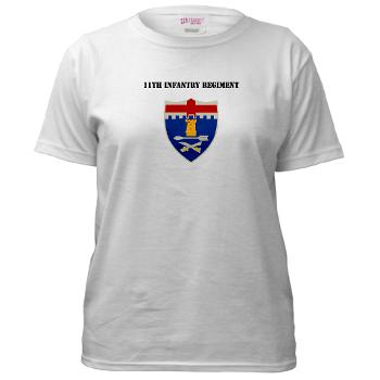 11IR - A01 - 04 - DUI - 11th Infantry Regiment - Women's T-Shirt