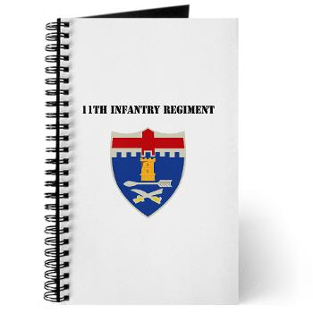 11IR - M01 - 02 - DUI - 11th Infantry Regiment with Text - Journal