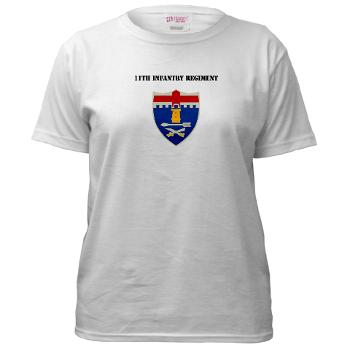 11IR - A01 - 04 - DUI - 11th Infantry Regiment with Text - Women's T-Shirt