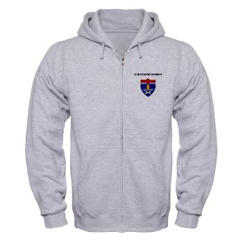 11IR - A01 - 03 - DUI - 11th Infantry Regiment with Text - Zip Hoodie
