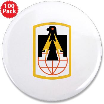 11SB - M01 - 01 - SSI - 11th Signal Brigade - 3.5" Button (100 pack)