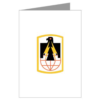 11SB - M01 - 02 - SSI - 11th Signal Brigade with Text - Greeting Cards (Pk of 10)