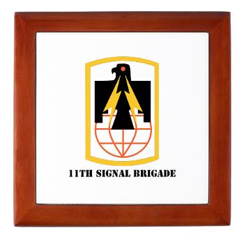 11SB - M01 - 03 - SSI - 11th Signal Brigade - Keepsake Box - Click Image to Close