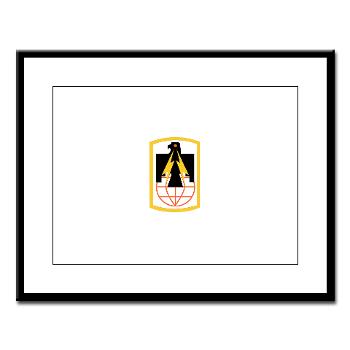 11SB - M01 - 02 - SSI - 11th Signal Brigade with Text - Large Framed Print