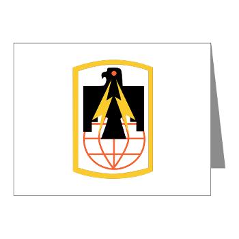 11SB - M01 - 02 - SSI - 11th Signal Brigade with Text - Note Cards (Pk of 20)