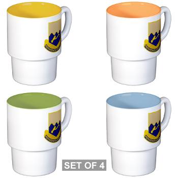 11TB - M01 - 03 - DUI - 11th Transportation Battalion - Stackable Mug Set (4 mugs)