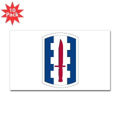 120IB - M01 - 01 - SSI - 120th Infantry Brigade - Sticker (Rectangle 10 pk) - Click Image to Close