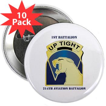 1214AB - M01 - 01 - DUI - 1-214th Aviation Bn with Text 2.25" Button (10 pack) - Click Image to Close