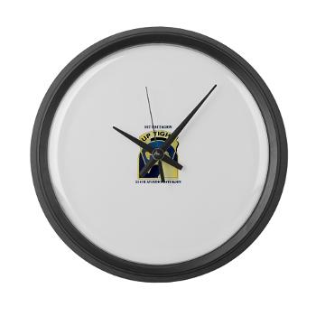 1214AB - M01 - 03 - DUI - 1-214th Aviation Bn with Text Large Wall Clock