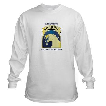 1214AB - A01 - 03 - DUI - 1-214th Aviation Bn with Text Long Sleeve T-Shirt