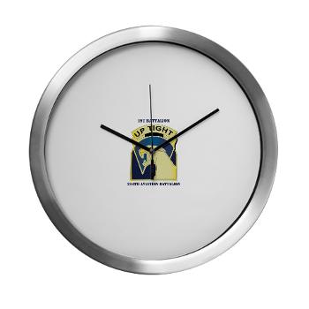 1214AB - M01 - 03 - DUI - 1-214th Aviation Bn with Text Modern Wall Clock