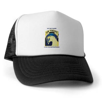 1214AB - A01 - 02 - DUI - 1-214th Aviation Bn with Text Trucker Hat