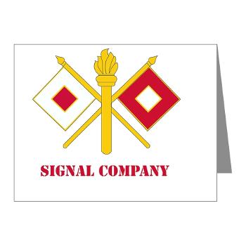 212FBSC - M01 - 02 - DUI - Signal Company with Text Note Cards (Pk of 20) - Click Image to Close