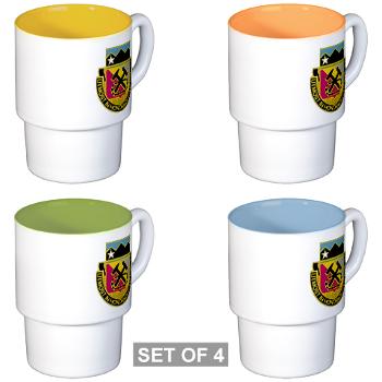 121BSB - A01 - 03 - DUI - 121st Bde - Support Bn - Stackable Mug Set (4 mugs) - Click Image to Close