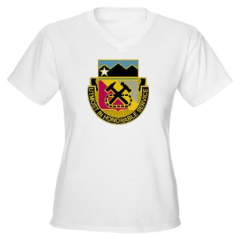 121BSB - A01 - 04 - DUI - 121st Bde - Support Bn - Women's V-Neck T-Shirt