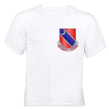 122EB - A01 - 04 - DUI - 122nd Engineer Bn - White t-Shirt - Click Image to Close