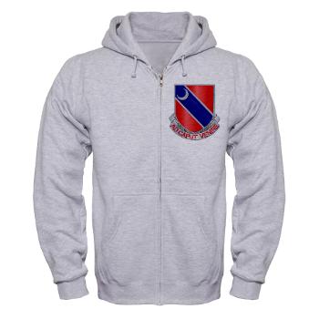 122EB - A01 - 03 - DUI - 122nd Engineer Bn - Zip Hoodie - Click Image to Close