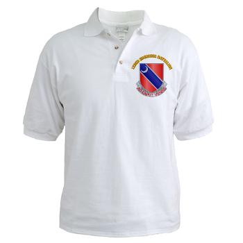 122EB - A01 - 04 - DUI - 122nd Engineer Bn with Text - Golf Shirt - Click Image to Close