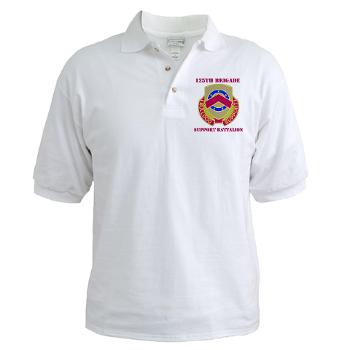 125BSB - A01 - 04 - DUI - 125th Bde - Support Bn with Text - Golf Shirt - Click Image to Close