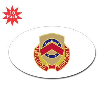 125SB - M01 - 01 - DUI - 125th Support Battalion - Sticker (Oval 10 pk)