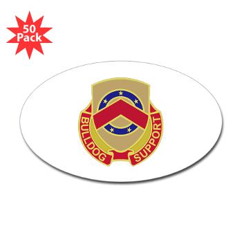125SB - M01 - 01 - DUI - 125th Support Battalion - Sticker (Oval 50 pk)