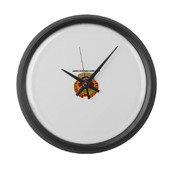 125SB - M01 - 03 - DUI - 125th Support Battalion with Text - Large Wall Clock