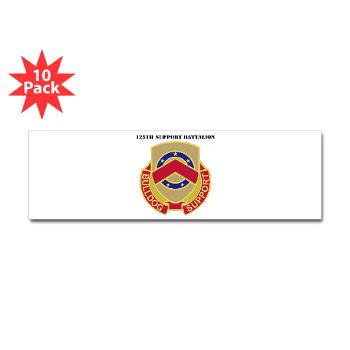 125SB - M01 - 01 - DUI - 125th Support Battalion with Text - Sticker (Bumper 10 pk)