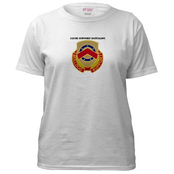 125SB - A01 - 04 - DUI - 125th Support Battalion with Text - Women's T-Shirt