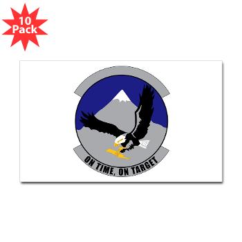 13ASOS - M01 - 01 - 13th Air Support Operations Squadron with Text - Sticker (Rectangle 10 pk)