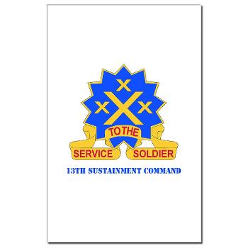 13SC - M01 - 02 - DUI - 13th Sustainment Command with Text - Mini Poster Print