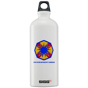 13SC - M01 - 03 - SSI - 13th Sustainment Command with Text - Sigg Water Bottle 1.0L