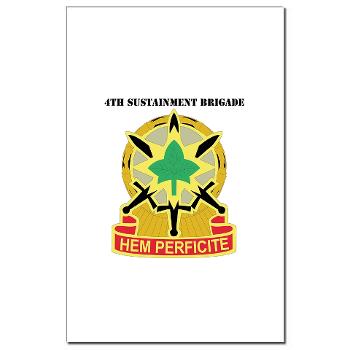 13SC4SB - M01 - 02 - DUI - 4th Sustainment Bde with Text - Mini Poster Print