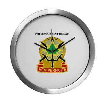 13SC4SB - M01 - 03 - DUI - 4th Sustainment Bde with Text - Modern Wall Clock