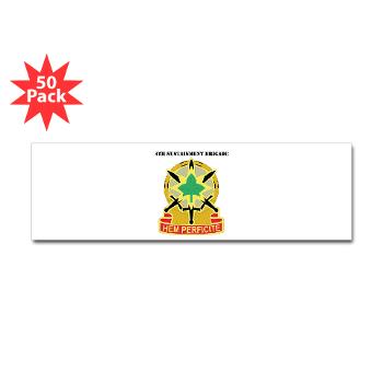 13SC4SB - M01 - 01 - DUI - 4th Sustainment Bde with Text - Sticker (Bumper 50 pk)