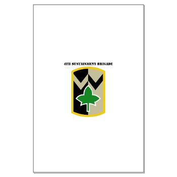 13SC4SB - M01 - 02 - SSI - 4th Sustainment Bde with Text - Large Poster