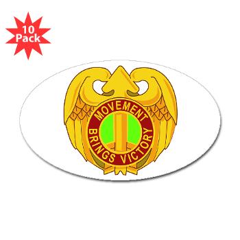 143SC - M01 - 01 - DUI - 143rd Sustainment Command - Sticker (Oval 10 pk)