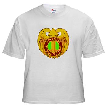 143SC - A01 - 04 - DUI - 143rd Sustainment Command - White t-Shirt - Click Image to Close