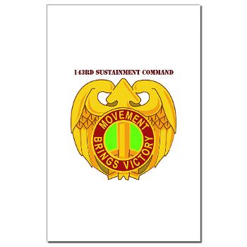 143SC - M01 - 02 - DUI - 143rd Sustainment Command with Text - Mini Poster Print - Click Image to Close