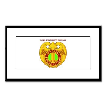 143SC - M01 - 02 - DUI - 143rd Sustainment Command with Text - Small Framed Print
