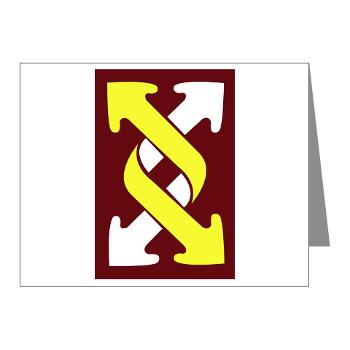 143SC - M01 - 02 - SSI - 143rd Sustainment Command - Note Cards (Pk of 20) - Click Image to Close