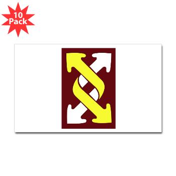 143SC - M01 - 01 - SSI - 143rd Sustainment Command - Sticker (Rectangle 10 pk)