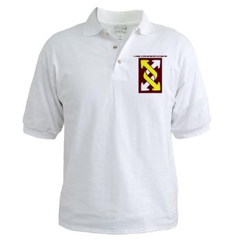 143SC - A01 - 04 - SSI - 143rd Sustainment Command with Text - Golf Shirt - Click Image to Close