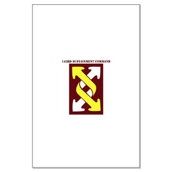 143SC - M01 - 02 - SSI - 143rd Sustainment Command with Text - Large Poster