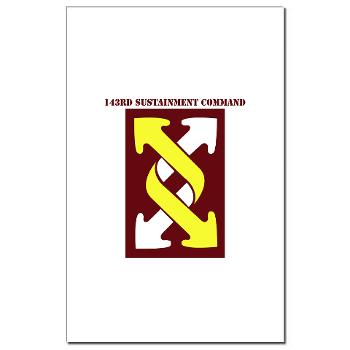 143SC - M01 - 02 - SSI - 143rd Sustainment Command with Text - Mini Poster Print