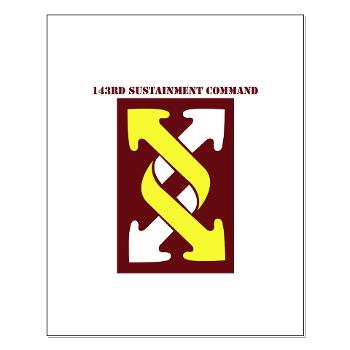 143SC - M01 - 02 - SSI - 143rd Sustainment Command with Text - Small Poster