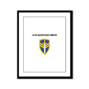 147MC - M01 - 02 - SSI - 147th Maintenance Company with Text - Framed Panel Print - Click Image to Close