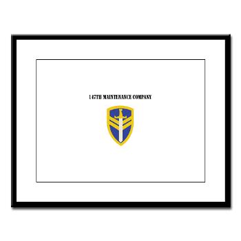 147MC - M01 - 02 - SSI - 147th Maintenance Company with Text - Large Framed Print