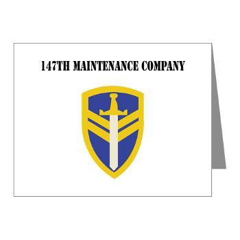 147MC - M01 - 02 - SSI - 147th Maintenance Company with Text - Note Cards (Pk of 20)