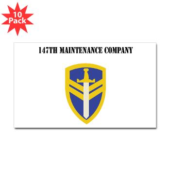 147MC - M01 - 01 - SSI - 147th Maintenance Company with Text - Sticker (Rectangle 10 pk)